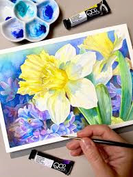 Maybe you would like to learn more about one of these? Spring Blooms From My Latest Youtube Tutorial Lots Of Primrose Yellow Link In Comments If You Want To See The Whole Video Watercolor