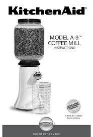 kitchenaid a 9 instructions manual pdf
