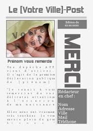 Journal de naissance gratuit pour bébé offert par magicmaman. Carte Remerciement Naissance Journal Bebe Merci Avec Photo A Imprimer Carte 823