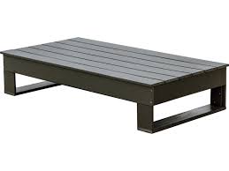 Modern outdoor dining tables from room & board. Wildridge Contemporary Recycled Plastic Deep Seating 66 W X 35 D Rectangular Coffee Table Wlrlcc309