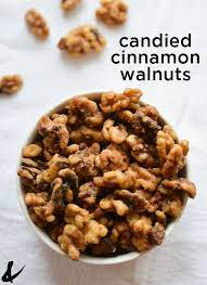 Cinnamon Sugar Walnuts Recipe For Holiday Snacking Recipe Walnut Recipes Glazed Walnuts Candied Walnut Recipe