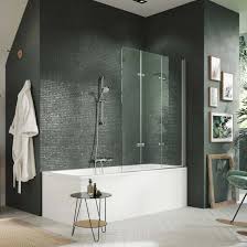 Free shipping on eligible orders. Huppe Design Pure Bath Screen Bi Fold Door 3 Piece Tsg Clear Without Anti Plaque Matt Silver 8p6601087321 Reuter