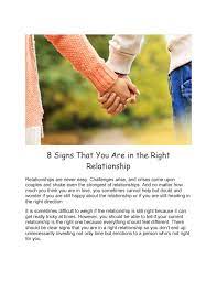 How Do You Know You're In The “Right” Relationship? Must Read by Single  Women International - Issuu
