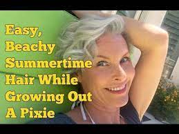 Easy Beachy Summertime Hair While Growing Out A Pixie Grown Out Pixie Growing Out Undercut Pixie Styles