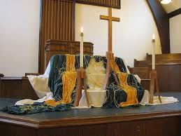 Epiphany 2010 Revised Altar Sideview Church Decor Church Altar Decorations Church Display