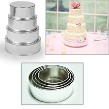 4 Tier Round Multilayer Wedding Birthday Anniversary Baking Cake Tins Cake Pans 6 8 10 12 Eurotins Rev Wedding Cake Pans Round Wedding Cakes No Bake Cake