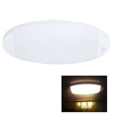 Facon 12v Led Rv Pancake Ceiling Dome Interior Lights W Switch For Camper Boat Ebay 12v Led Ceiling Domes Interior Lighting