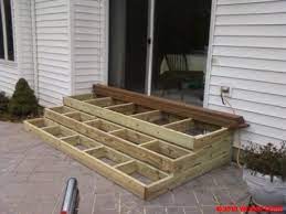 Wooden Patio Steps Porch Stairs Patio Stairs Patio Steps Diy Patio