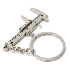3d Special Simulation Model Slide Ruler Vernier Caliper Key Chain Keyring Silver 3k60244612 With Images Keychain Tools Keychain Vernier Caliper