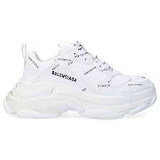 Weitere ideen zu balenciaga schuhe, schuhe, balenciaga. Balenciaga Low Top Sneakers Triple S Nylon Polyurethane Logo Black White Online Shopping Mybudapester Com