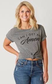 Conversation Tees The Light Blonde Can I Get An Amen T Shirt Buckle T Shirts For Women Women Light Blonde