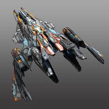 3d Model Scifi Starfighter Space Ship Concept Art Starfighter Starship Concept