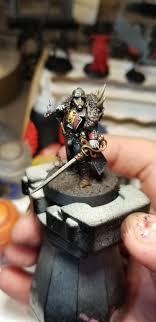 Notoriously grim and fatalistic warriors, they seek to atone for their planet's past rebellion by dying glorious deaths in service to the imperium. Death Korps Of Krieg Marshal Theastramilitarum