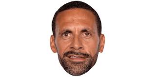 Rio ferdinand backs england youngsters. Rio Ferdinand Beard Maske Aus Karton Celebrity Cutouts