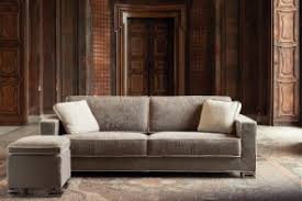 Divano letto grigio melange, struttura in acciaio e legno. Divani Letto Moderni E Classici