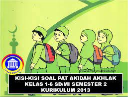 Soal penilaian akhir semester (pas) ganjil berdasarkan kma terbaru nomor 183 tahun 2019 tahun pelajaran 2020/2021. Kisi Kisi Soal Pat Mapel Akidah Akhlak Kelas 1 6 Sd Mi Kurikulum 2013 Tahun 2020
