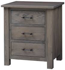 One fixed shelf and the spacious top make this end table. Bald Knob 3 Drawer Side Table Countryside Amish Furniture