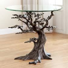 Cypress Tree End Table Iron Accents In 2020 Driftwood Furniture Unique Furniture Decor