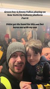 Green Day & Jimmy busk in disguise at a NYC subway stop! #FallonTonig...