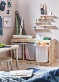 Trofast Comb Arrumacao C Caixas Pinho C Velatura Br Cl Branco Ikea Arrumacao Produtos Ikea Mobiliario Infantil