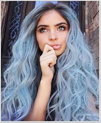 This Icy Blue Hair Is Giving Us Chills For A Pastel Blue Look That Incorporates A Soft Wash Of Color W Light Blue Hair Cool Hair Color Braids For Long Hair