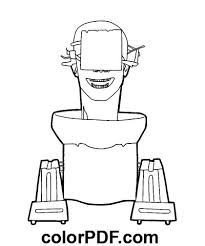toilet head coloring page