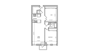 One bedroom apartment with den floor plan. Hc 08 One Bedroom Den Floor Plans South End Apartments James Harrison Court