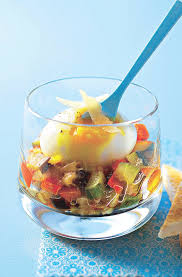 Recette Verrines De Ratatouille A L œuf Casse Marie Claire Food Easy Ratatouille Recipes Irish Recipes