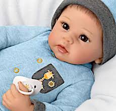 So Truly Real Oliver Touch-Activated Vinyl Baby Doll By Artist Linda Murray  Featuring An Interactive Design That Allows You To Feel His Heartbeat &  Hear Him Coo