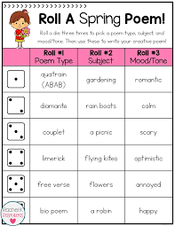 These Roll A Poem Boards Will Get Students Writing Creative Poetry In No Time There Are 20 Themed Boards T Poetry Activities Writing Challenge Student Writing