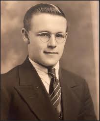 Glenn Miller in 1923. He was a student at the University of Colorado from  1922 to 1924. Weathersby Studio stamp. Glenn Miller Archive.