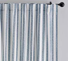 What are some of the most reviewed products in blue shower curtains? Eden Stripe Curtain Set Of 2 In 2021 Striped Curtains Living Room Decor Curtains Curtains