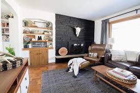 Our ideas here include rocks of many sizes and shapes with various coloring and patterns. Black Painted Fireplace How To Paint Stone Fireplace