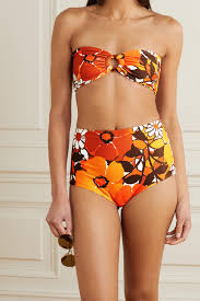 Maybe you would like to learn more about one of these? Orange Net Sustain Malady Floral Print Bandeau Bikini Top Faithfull The Brand Net A Porter