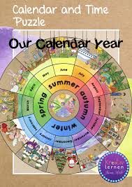 Englisch Our Calendar Year Legepuzzle Jahreskreis Unterrichtsmaterial Im Fach Englisch Kalender Fur Kinder Jahreskreis Jahreszeiten Arbeitsblatt