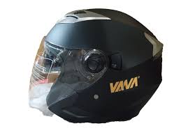 5,0 von 5 sternen 4. Vana 708 Motorradhelm Rollerhelm Double Visors Open Face Helmet Matt Schwarz In Grosse 61cm