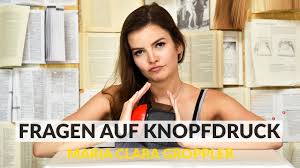 Check spelling or type a new query. Fragen Auf Knopfdruck Mit Maria Clara Groppler Youtube