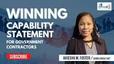 21 - How To Create A Winning Capability Statement for Government ...