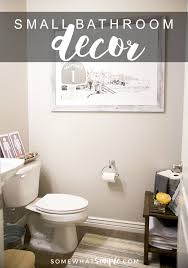 By decorating a white bathroom, you can have a very spacious bathroom. How To Decorate A Small Bathroom Small Bathroom Decor Bathroom Inspiration Decor Simple Bathroom Decor