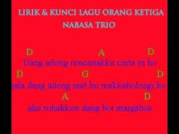 C em am g c f em dm g. Kunci Gitar Nabasa Trio Orang Ketiga Versi Batak Youtube