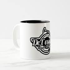 Dledmv The One B Amp W Two Tone Coffee Mug Custom Office Supplies Business Logo Branding Mugs Logo Mugs Coffee Mugs Vintage