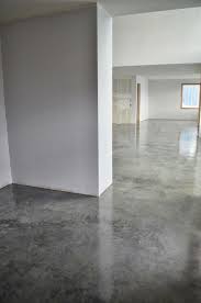 Gray Concrete Floors Love This Color But Is It Too Gray With The Concrete Counters Basemen Concrete Stained Floors Decorative Concrete Floors Concrete Decor