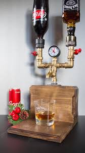Double Liquor Alcohol Whiskey Wood Dispenser Gift For Him Jack Daniels Birthday 21st 30th 40th Birthday Gift Father S Day Gift For Dad Liquor Dispenser Whiskey Dispenser Alcohol Dispenser