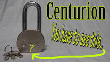 335 Centurion Padlock with questionable components - YouTube