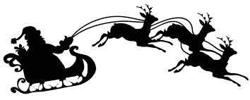 Pin By Emi On Christmas Silhouette Christmas Santa Sleigh Silhouette Silhouette Creative