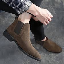 Shop for top brands like timberland, prada, ted baker london & more. Men Shoes Chelsea Boots Men Suede Leather Decent Men Ankle Boots Original Male Short Casual Shoes Buy At A Low Prices On Joom E Commerce Platform