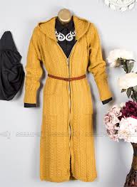 Sarmal Orgulu Fermuarli Triko Hirka Hardal Triko Moda Stilleri Hirkalar