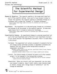 During that time, we talked about how plants drink water. The Scientific Method For Experimental Design