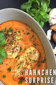 Poulet Hahnchenbrust Mit Basilikum Und Knoblauch Rezept Lebensmittel Essen Rezepte Huhnchenrezepte