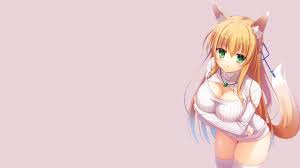 Обои ecchi widescreen #1# (49 обоев). Anime Tail Blonde Original Characters Animal Ears Green Eyes Fox Girl Kitsunemimi Ecchi Wallpapers Hd Desktop And Mobile Backgrounds